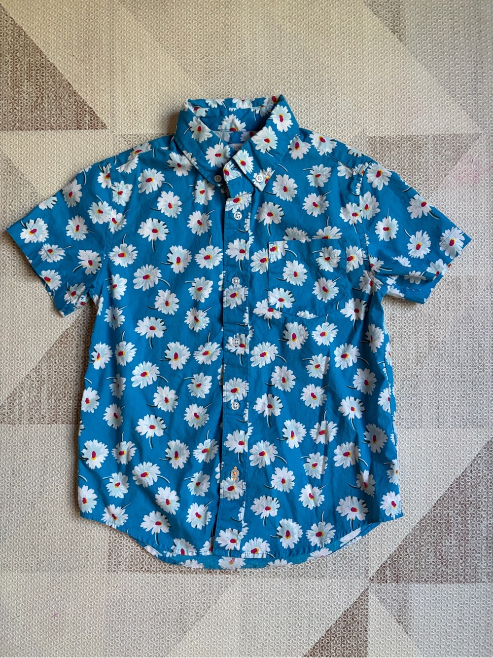 Crewcuts Short-sleeve Button-down Floral Shirt (8)